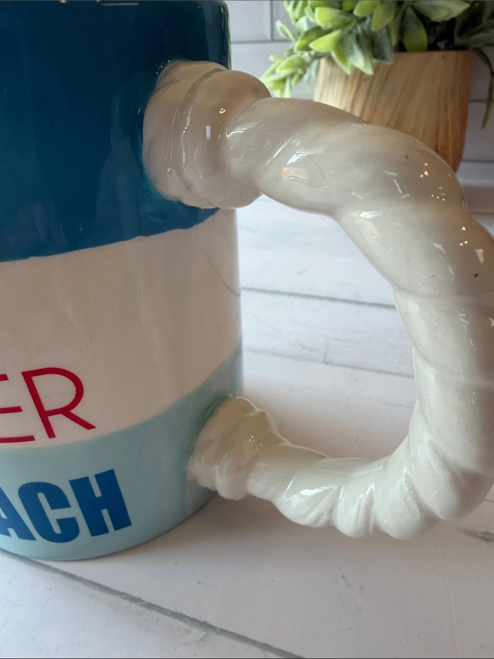 Pier 1”Life is Better at the Beach”Ceramic Coffee Mug